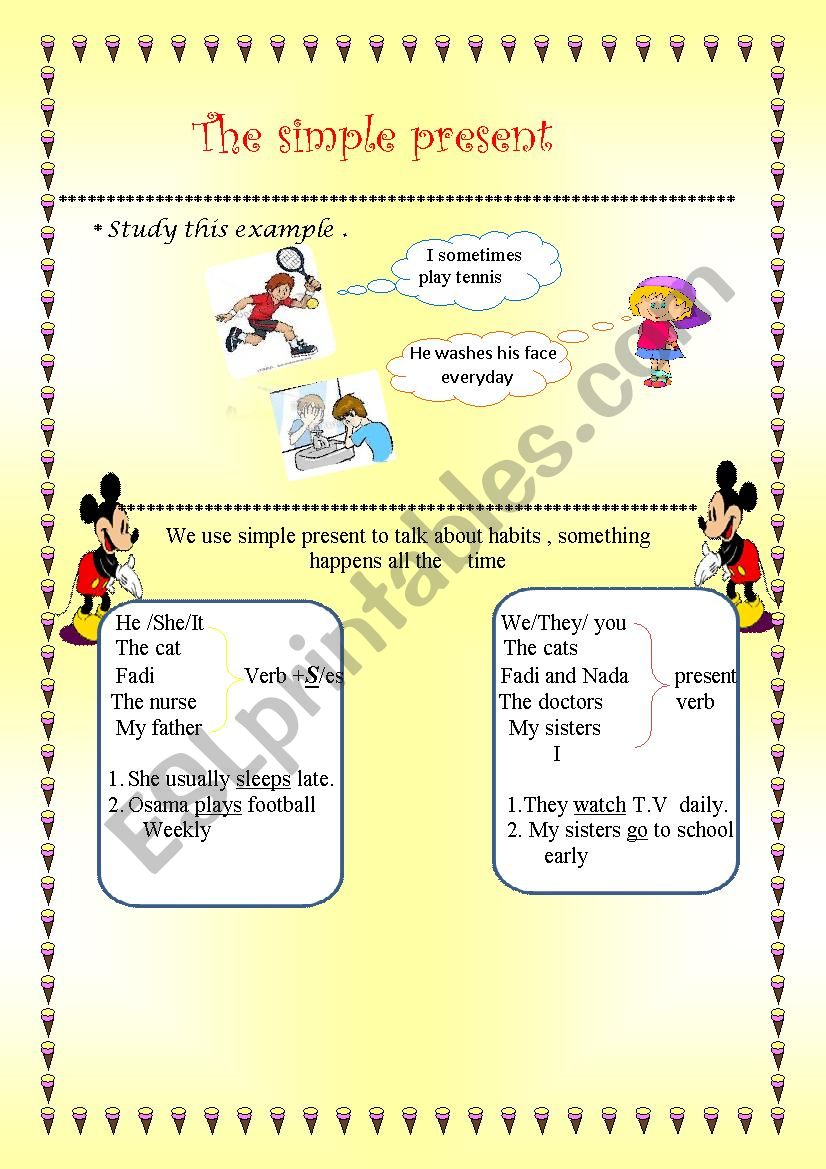 present simple worksheet