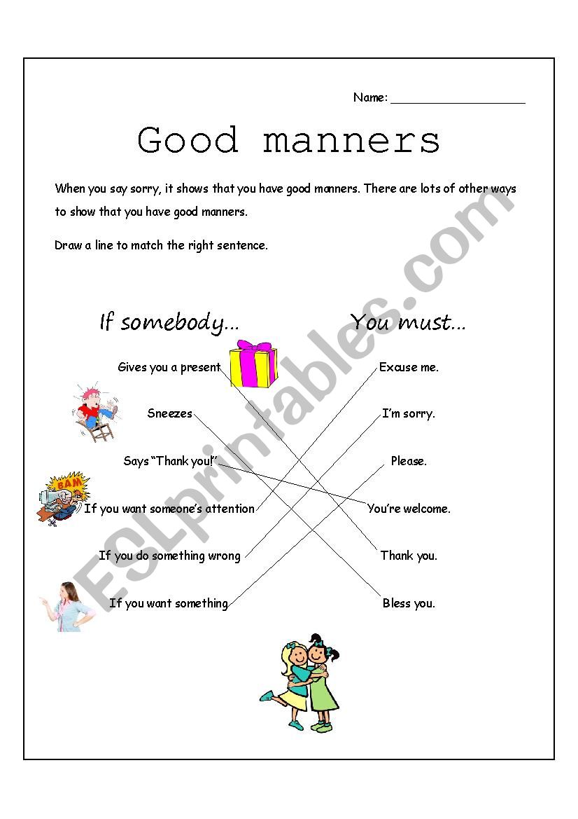 Good Manners For Kids Worksheets good-manners-for-kids-worksheets