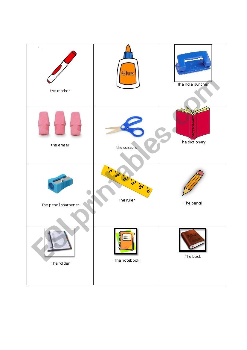 Classroom Go Fish Cards worksheet