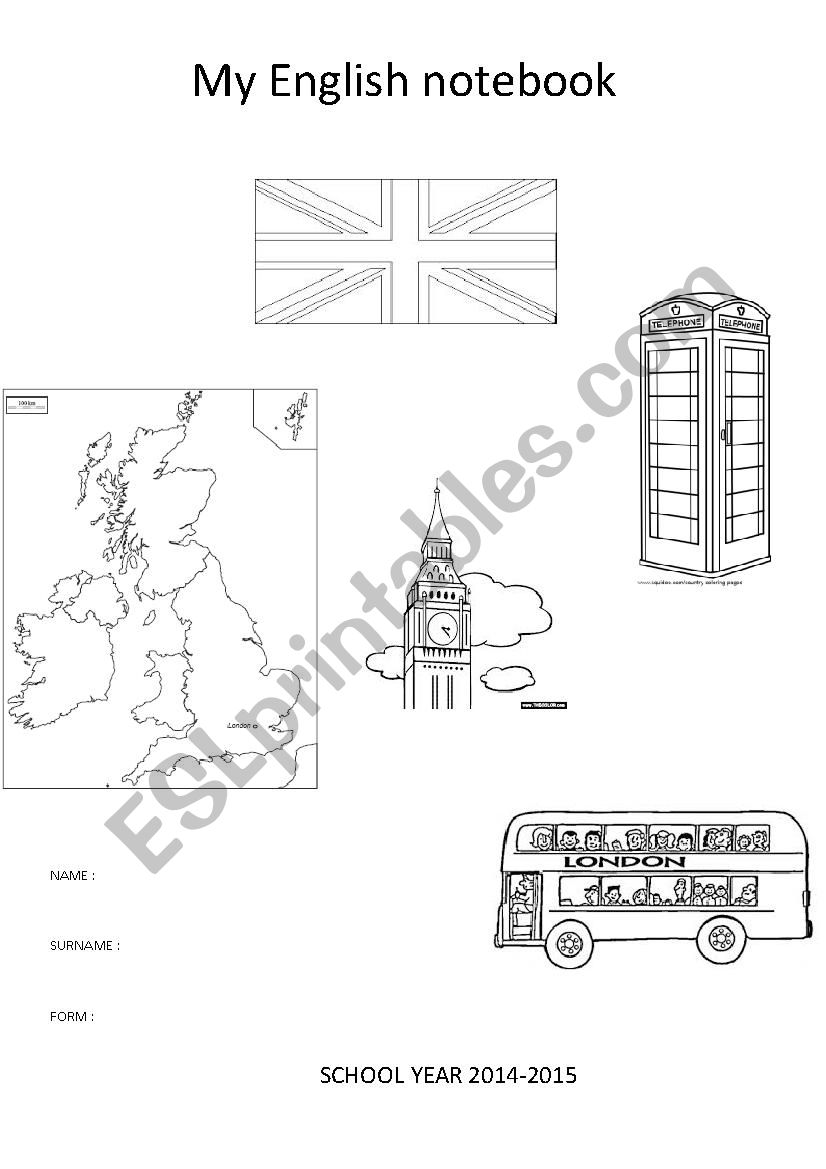 English notebook school year 2014 2015