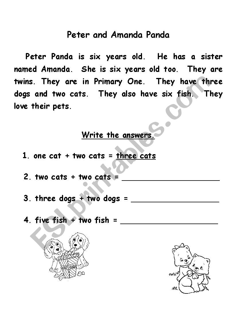 Reading Comprehension worksheet