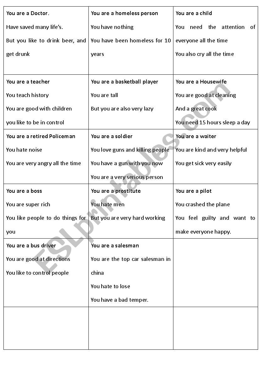 crime worksheet