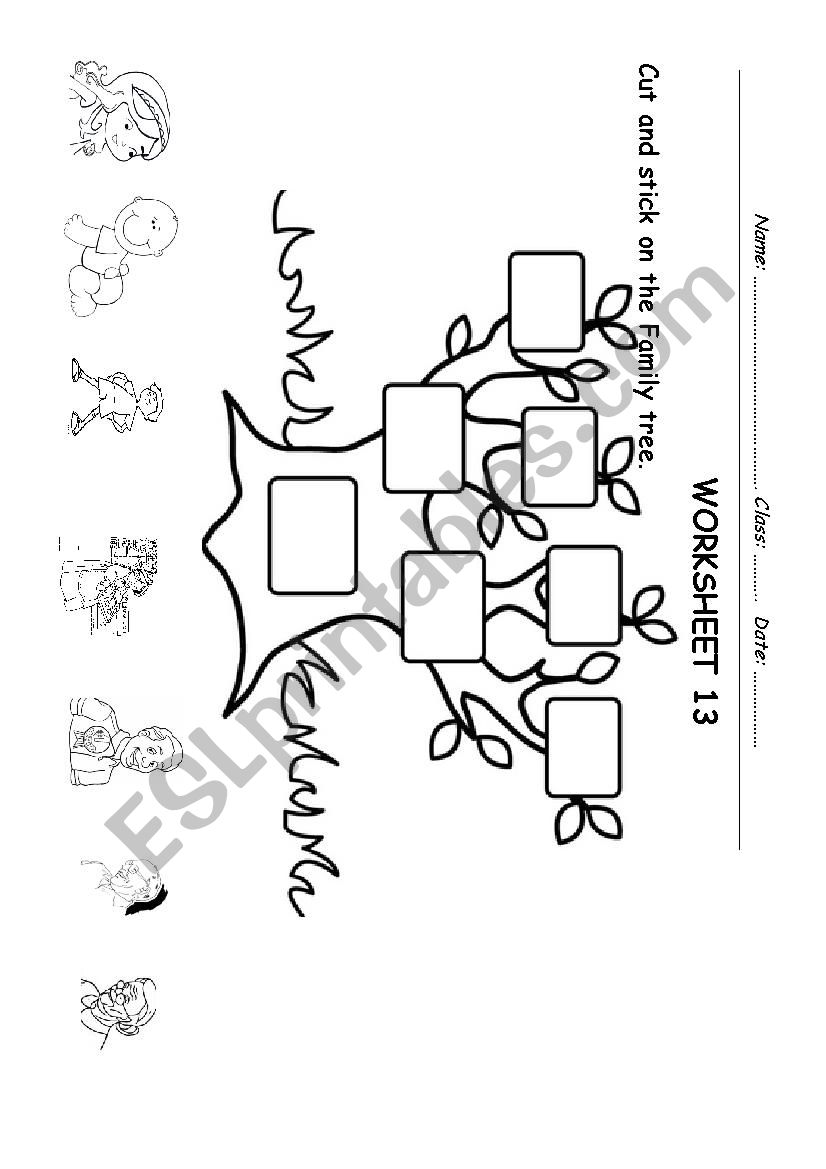 Members Family worksheet