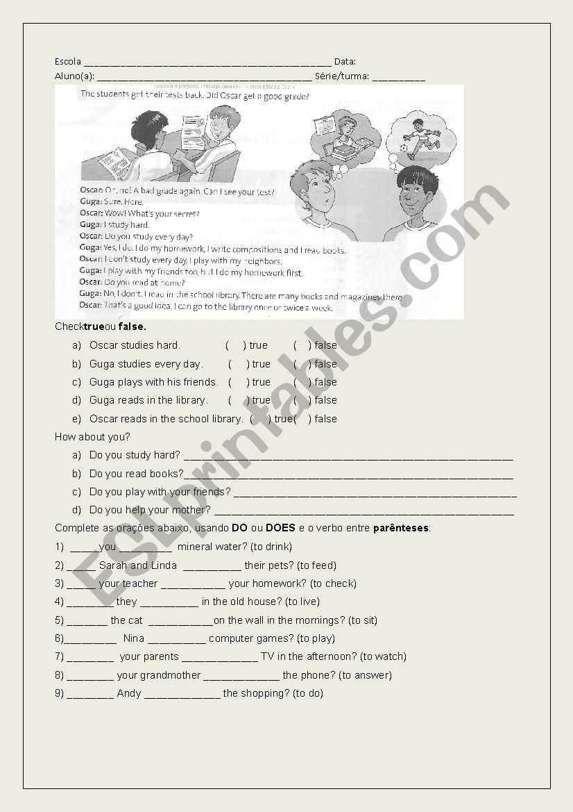 Simple Present worksheet