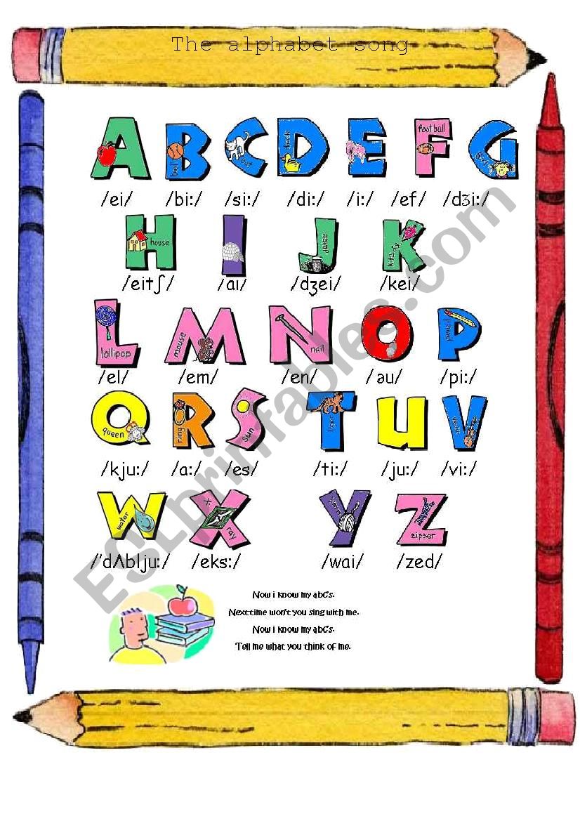 alphabet worksheet