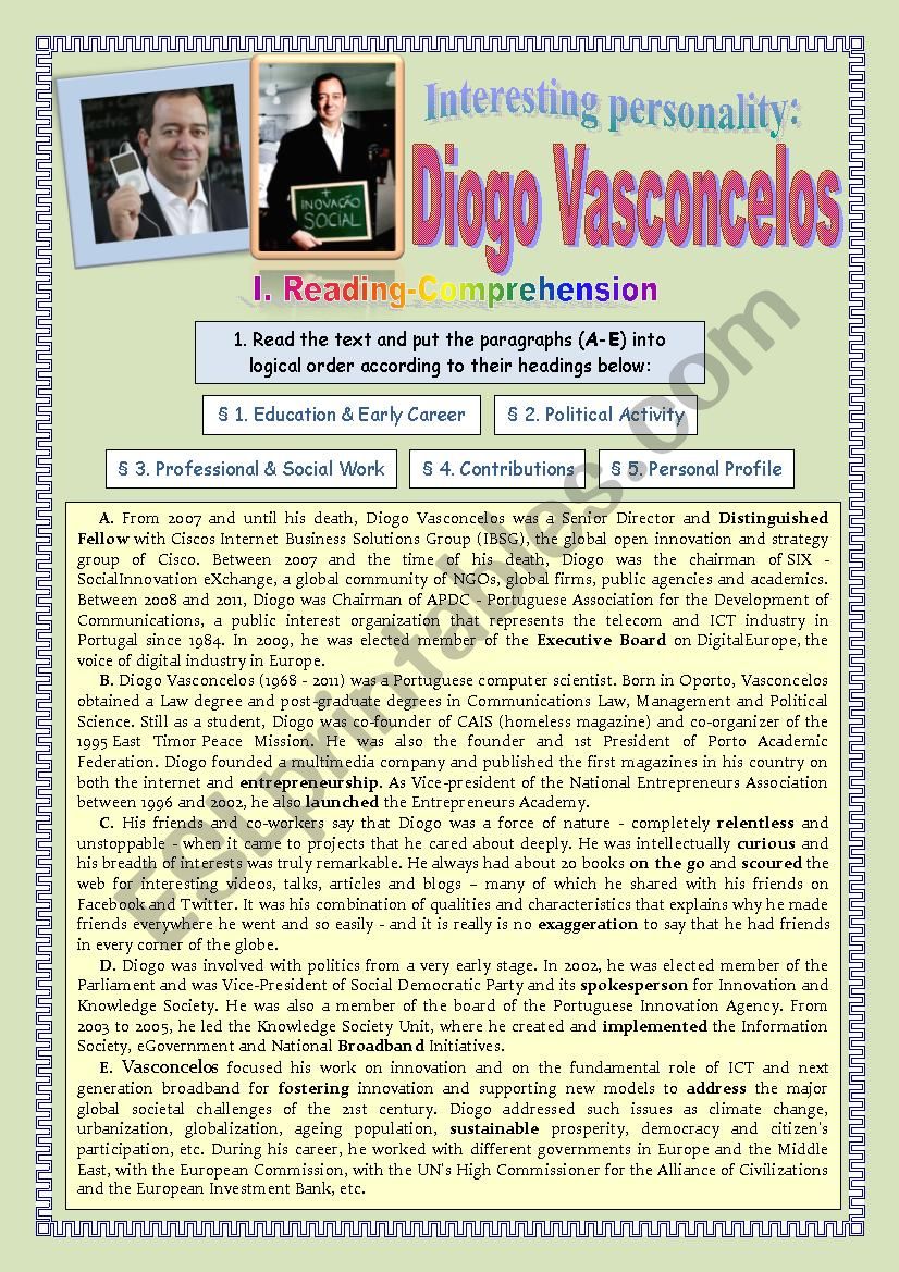 Interesting Personality: Diogo Vasconcelos 