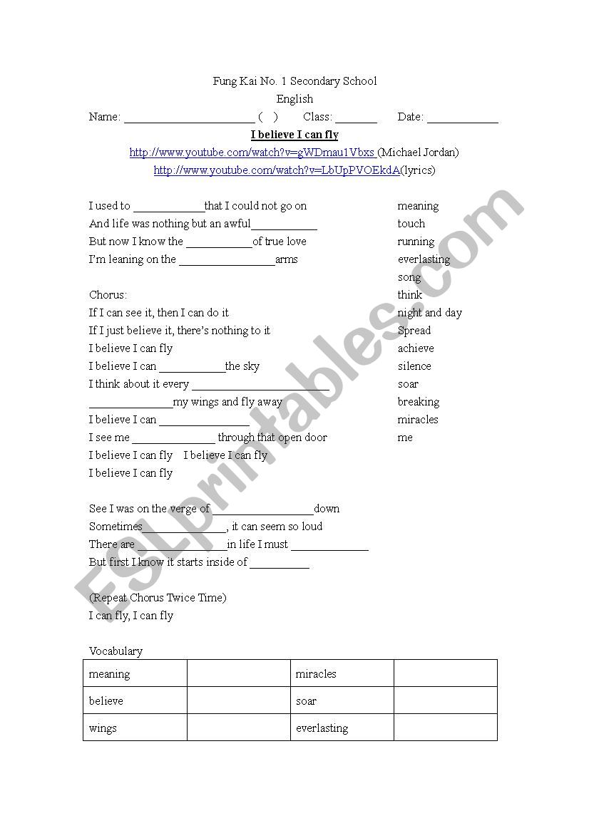 i believe i can fly mp3 free download