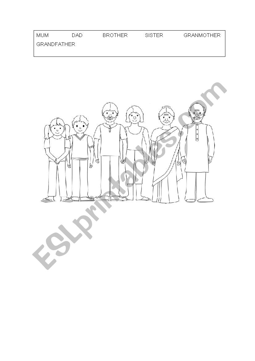 family worksheet