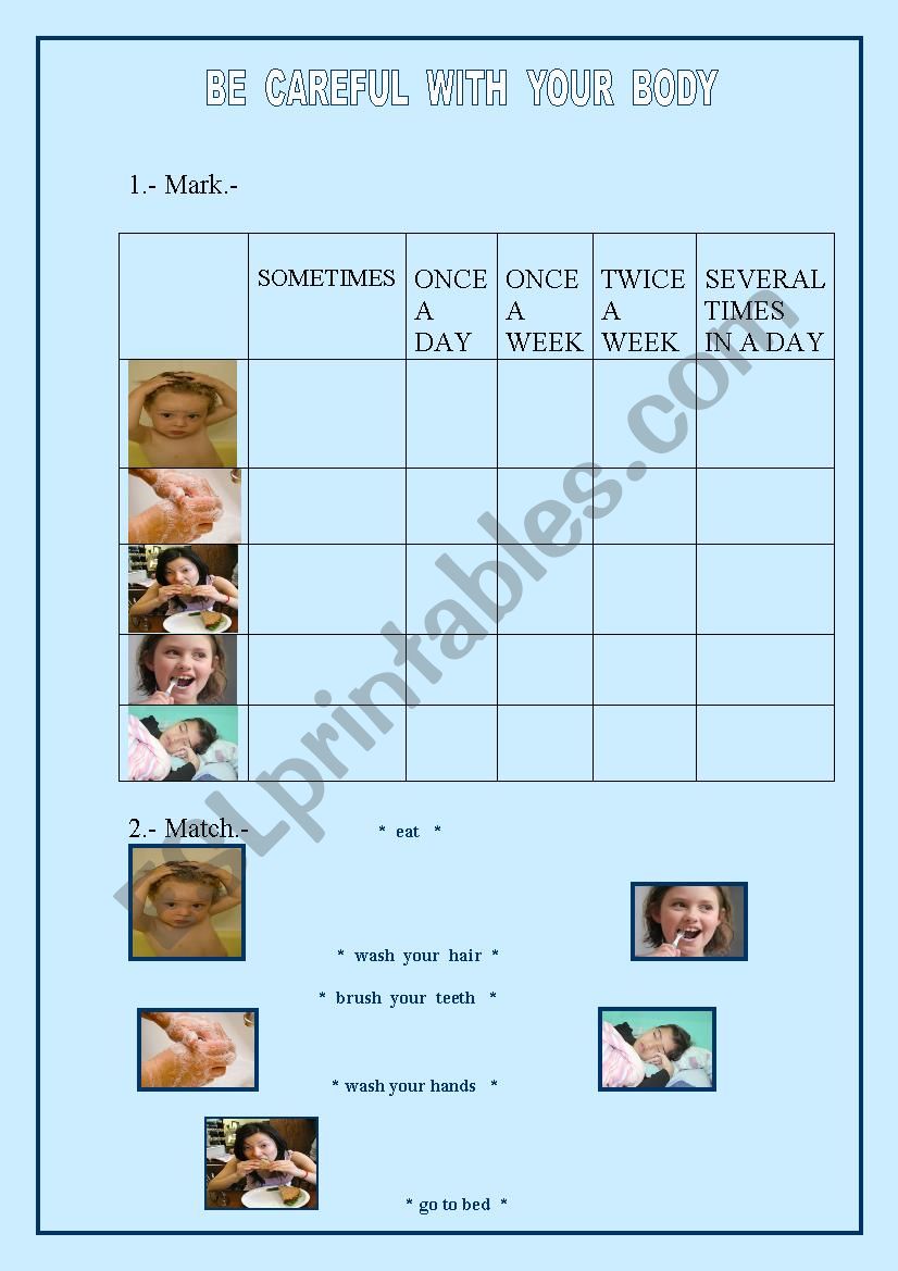 ROUTINES worksheet