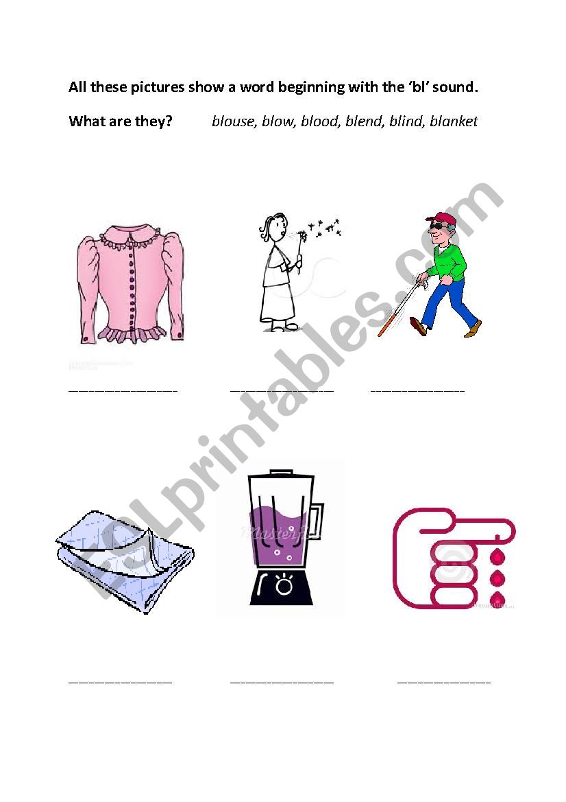  bl phonic sound worksheet
