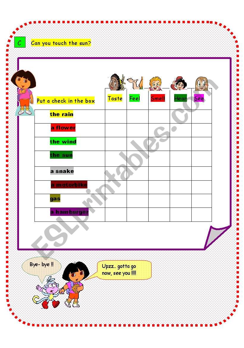 Using The Five Senses - Dora and Friends (Part C)