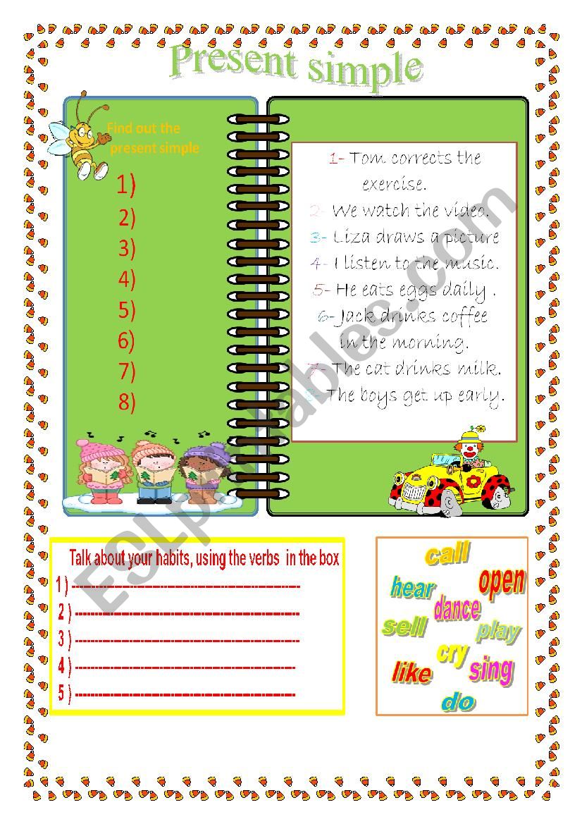 present simple worksheet