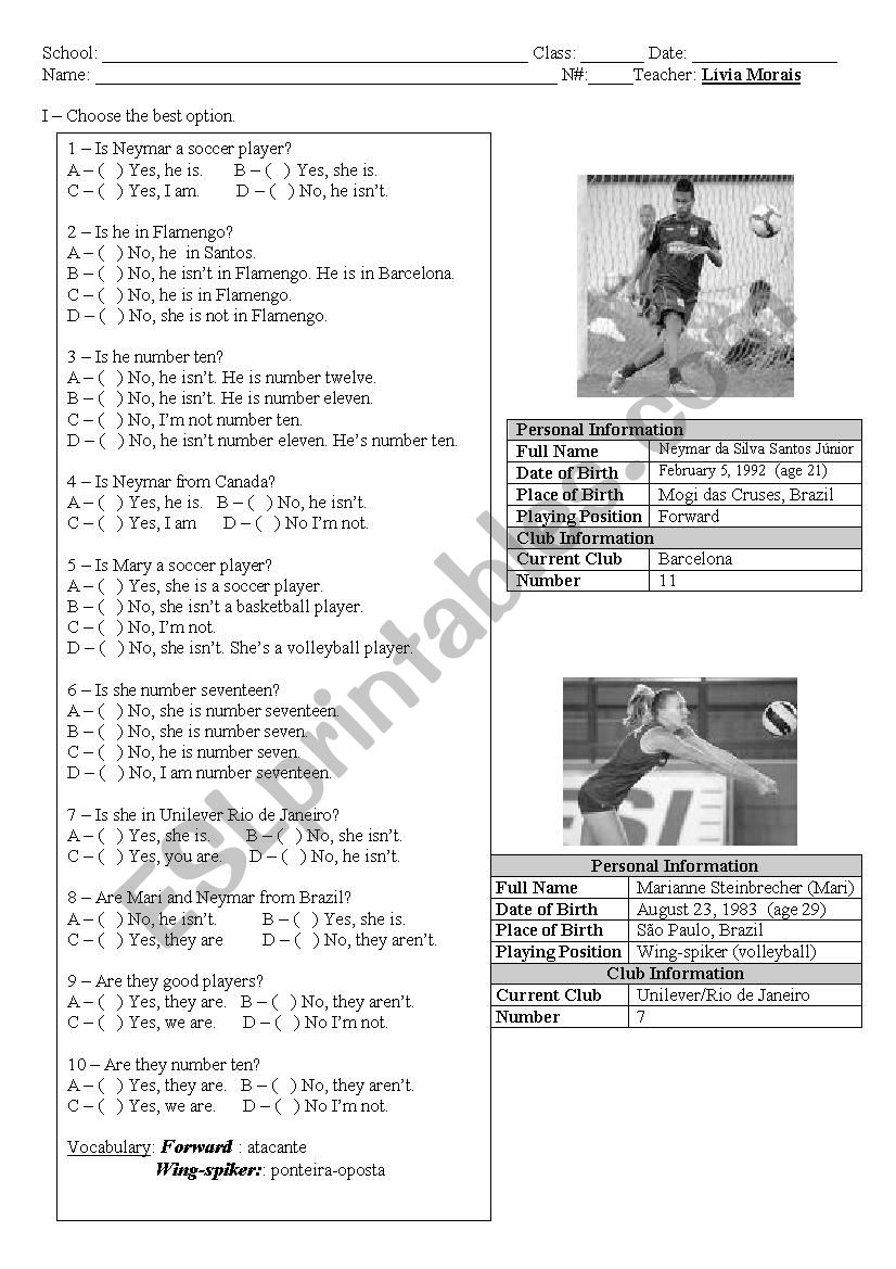 Verb to be All Forms  worksheet