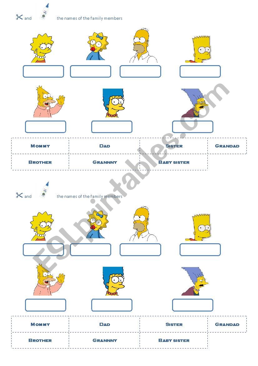 The family worksheet