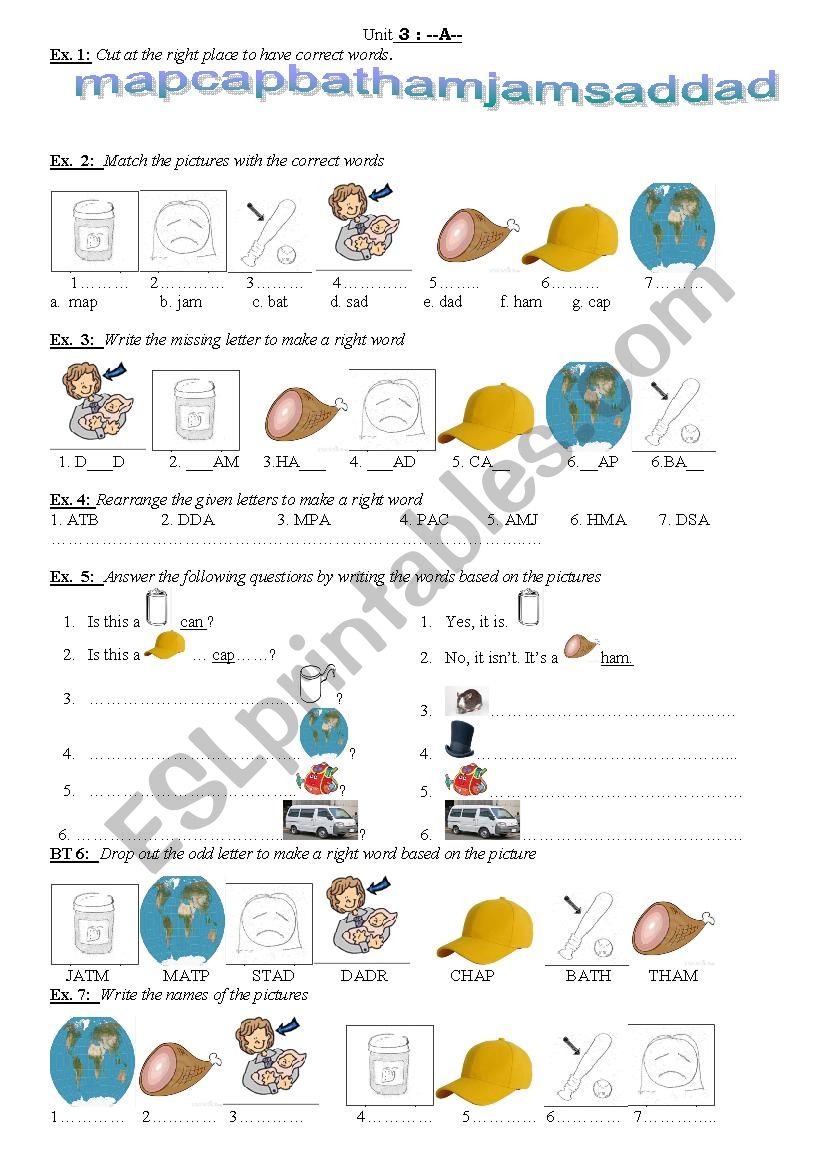 easy phonics worksheet