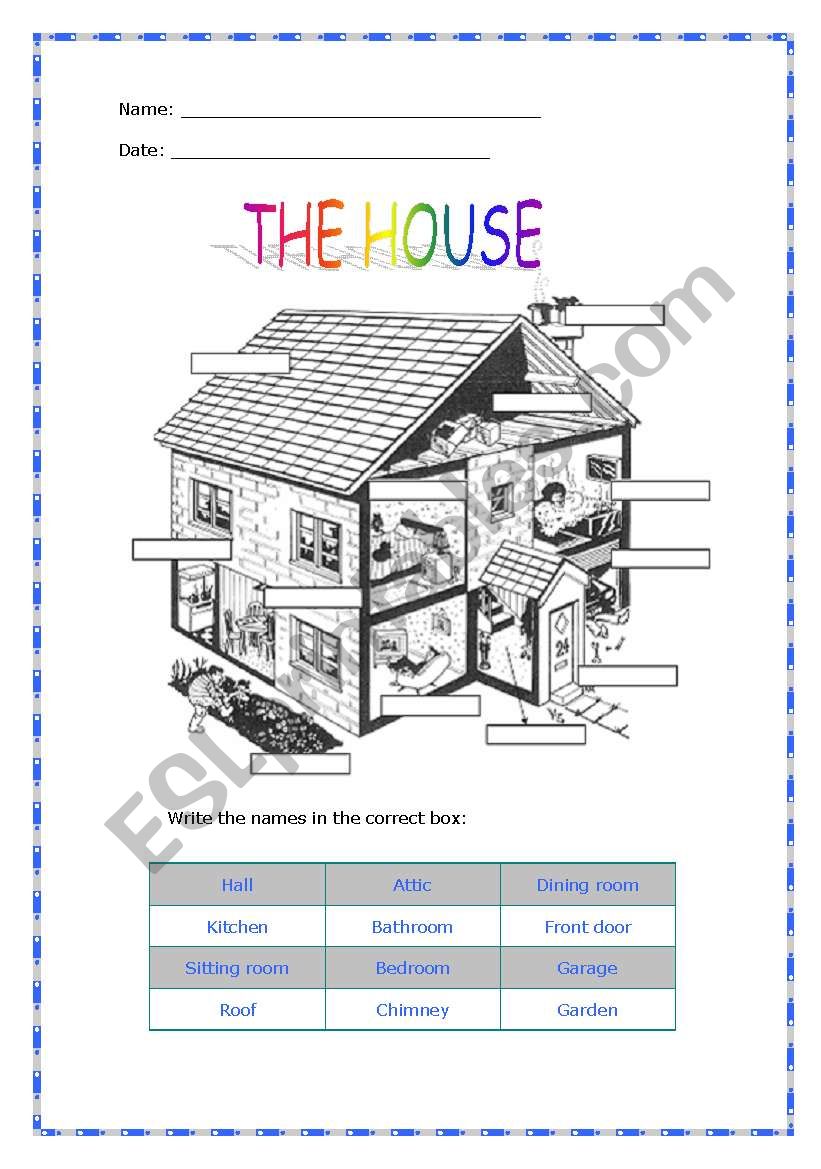House worksheet
