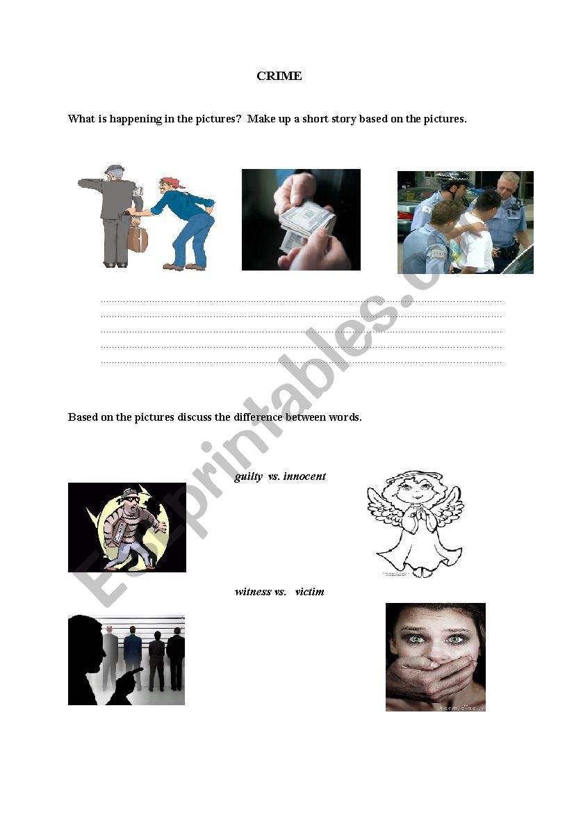 CRIME worksheet