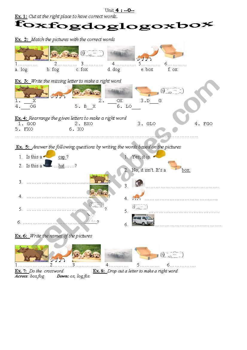 easy phonics worksheet