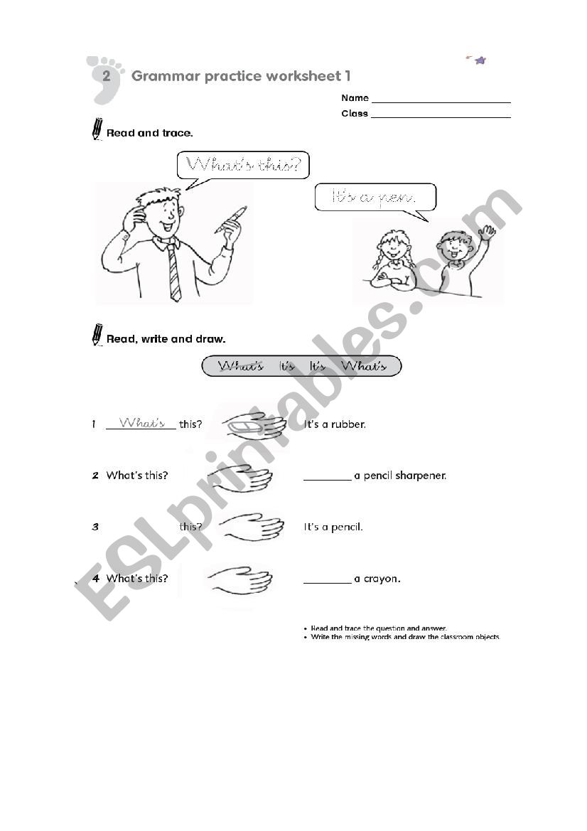 What is this? worksheet