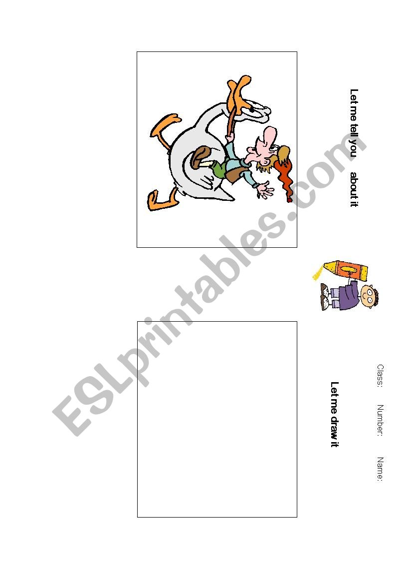 Information Gap Drawing worksheet