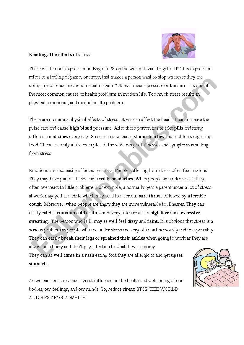 HEALTH  worksheet