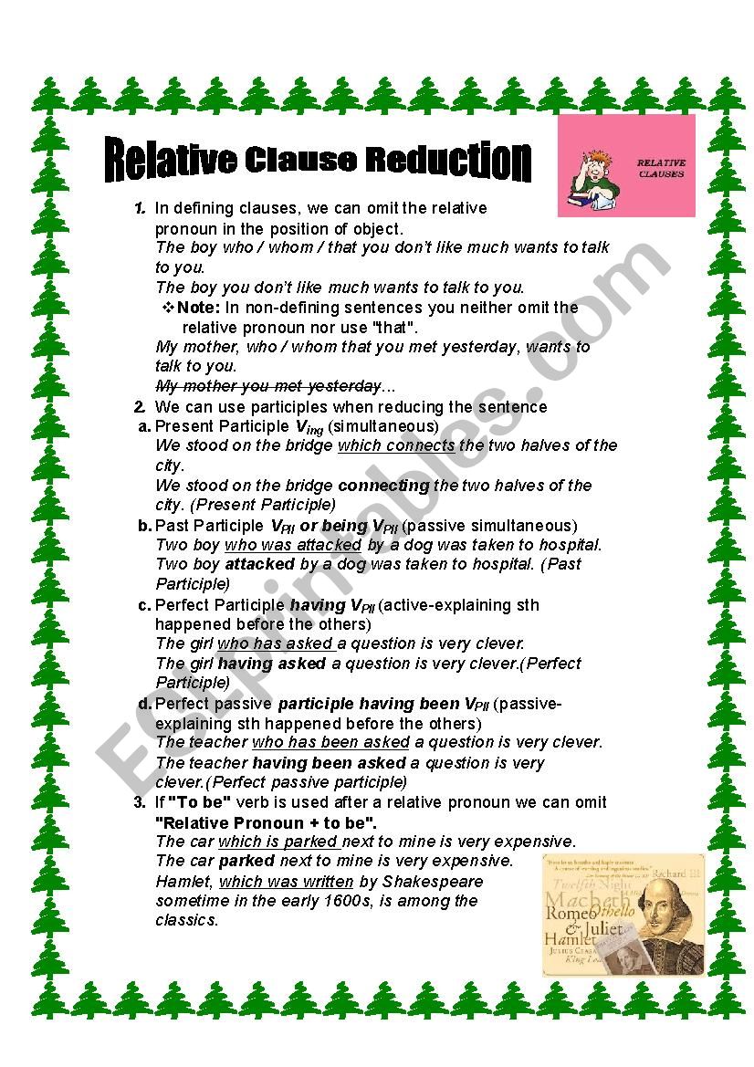 reduced-relative-clauses-esl-worksheet-by-winniethepooh