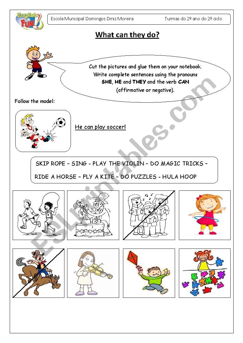 What can they do? worksheet