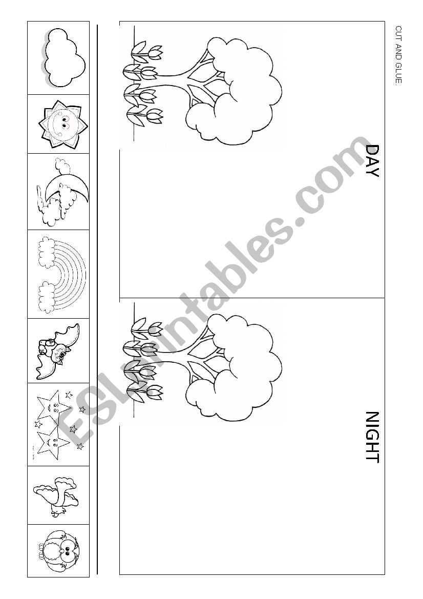 Day and Night worksheet