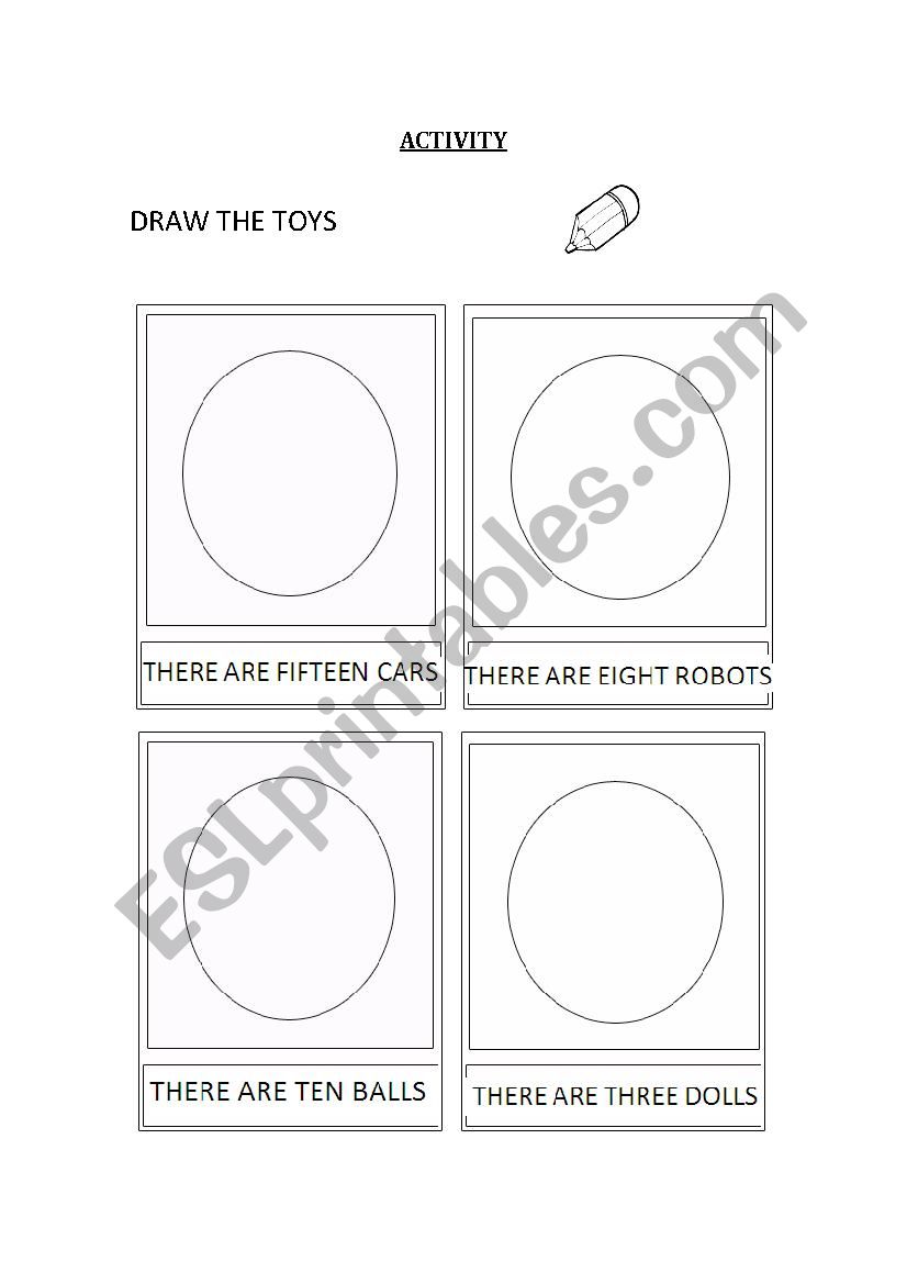 Toys worksheet