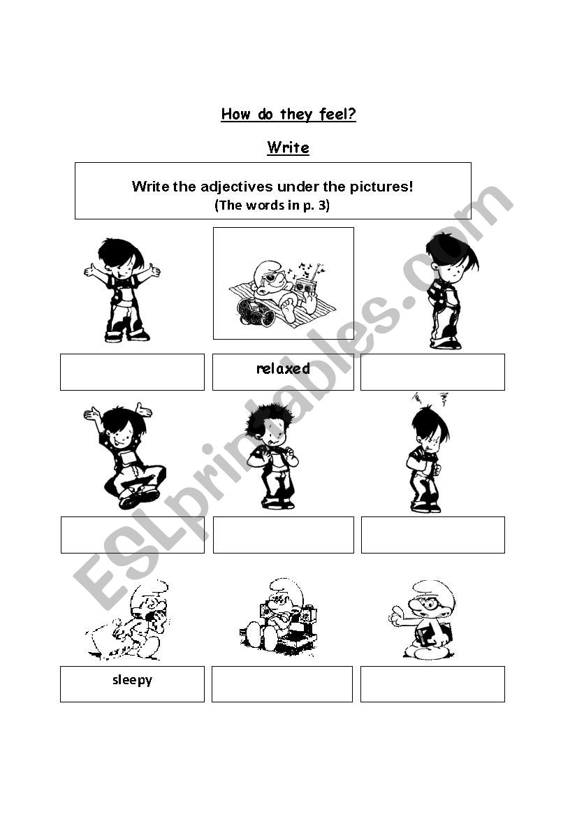 feelings worksheet