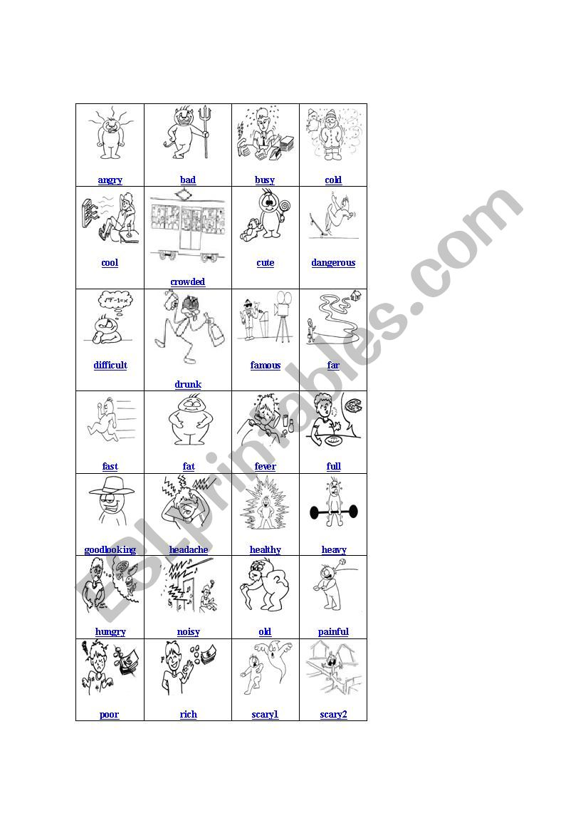 adjectives worksheet