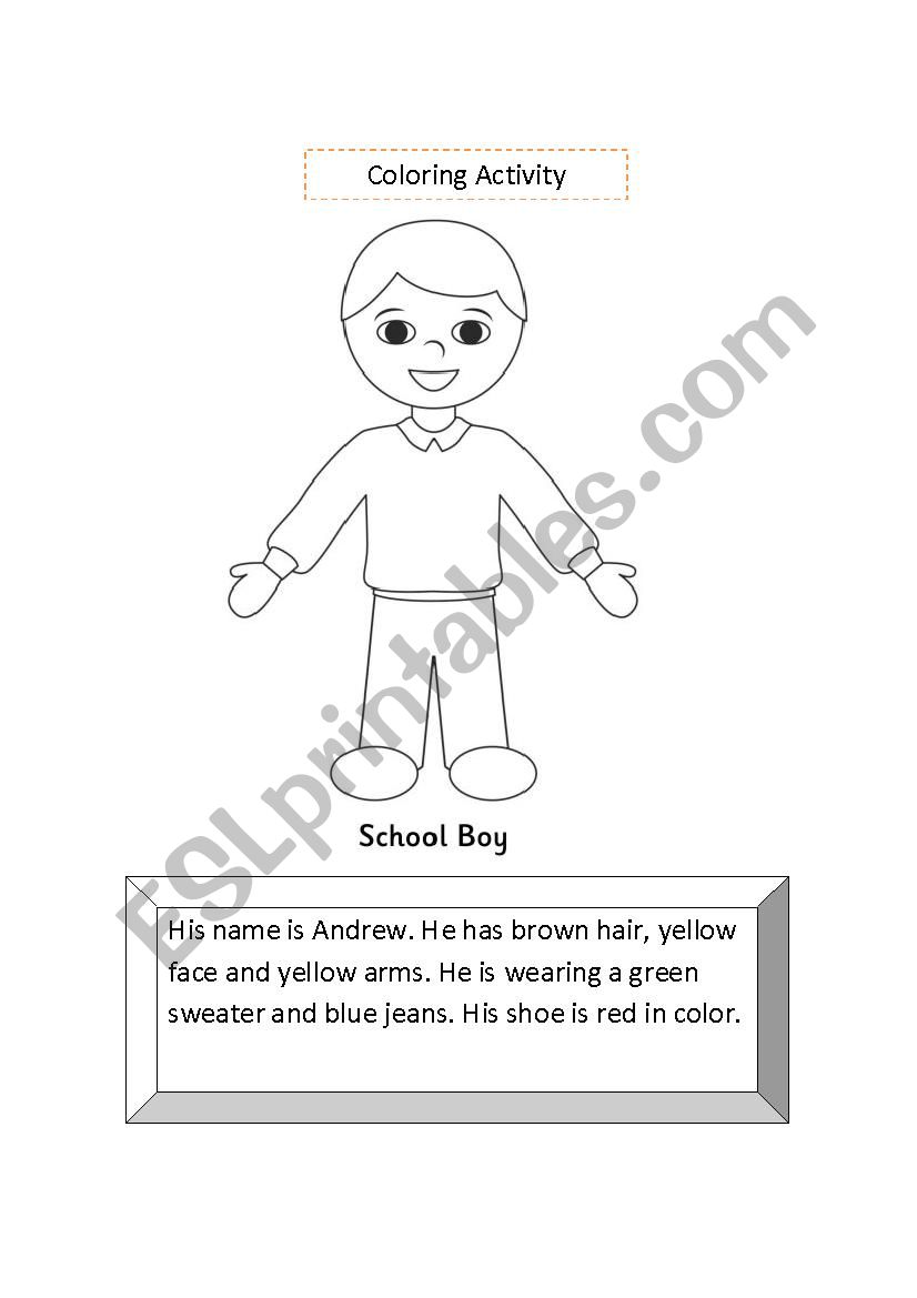Coloring Activity 1 worksheet
