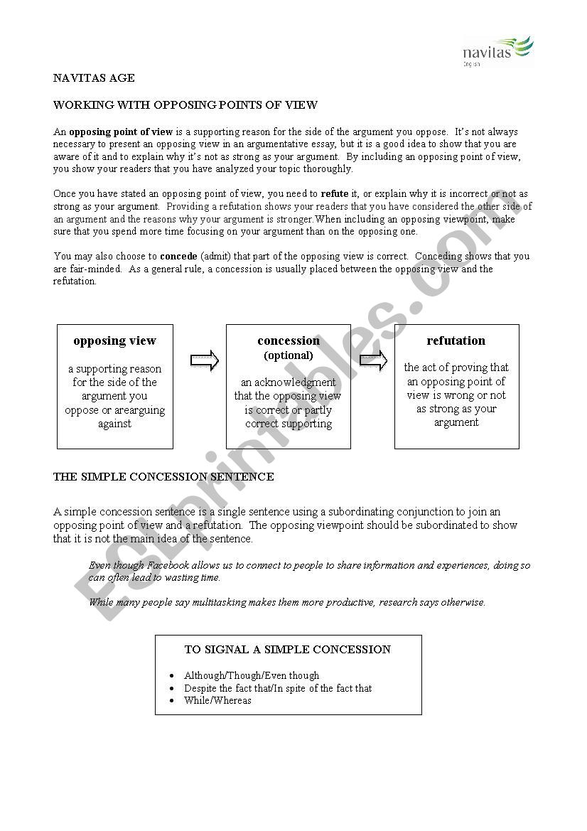 How to Use Concessions when Writing