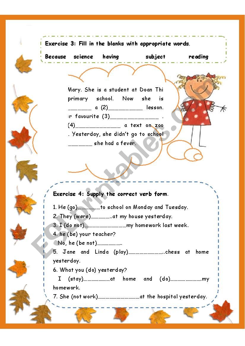 Practice test  worksheet