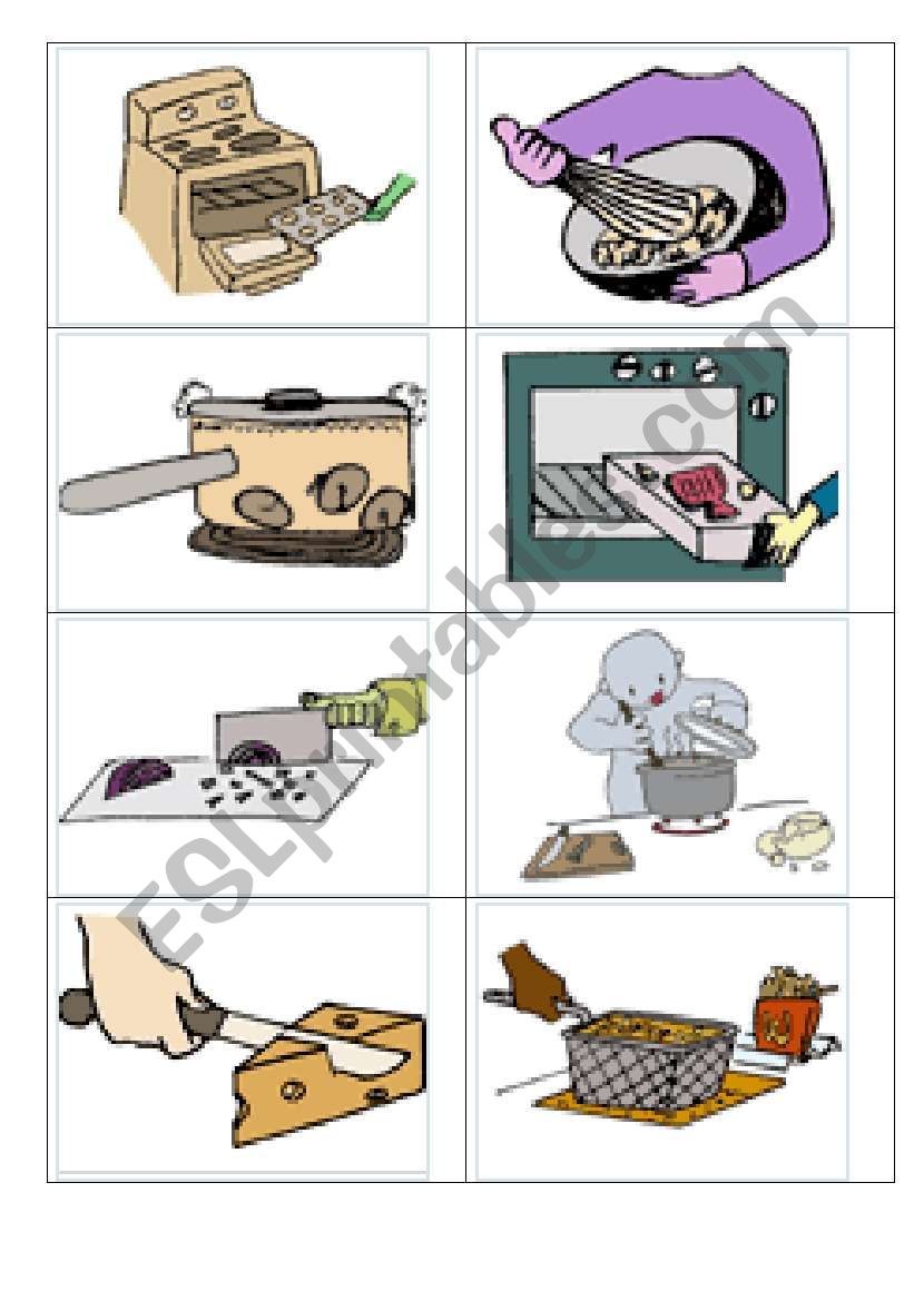 LEARN HOW TO COOK worksheet