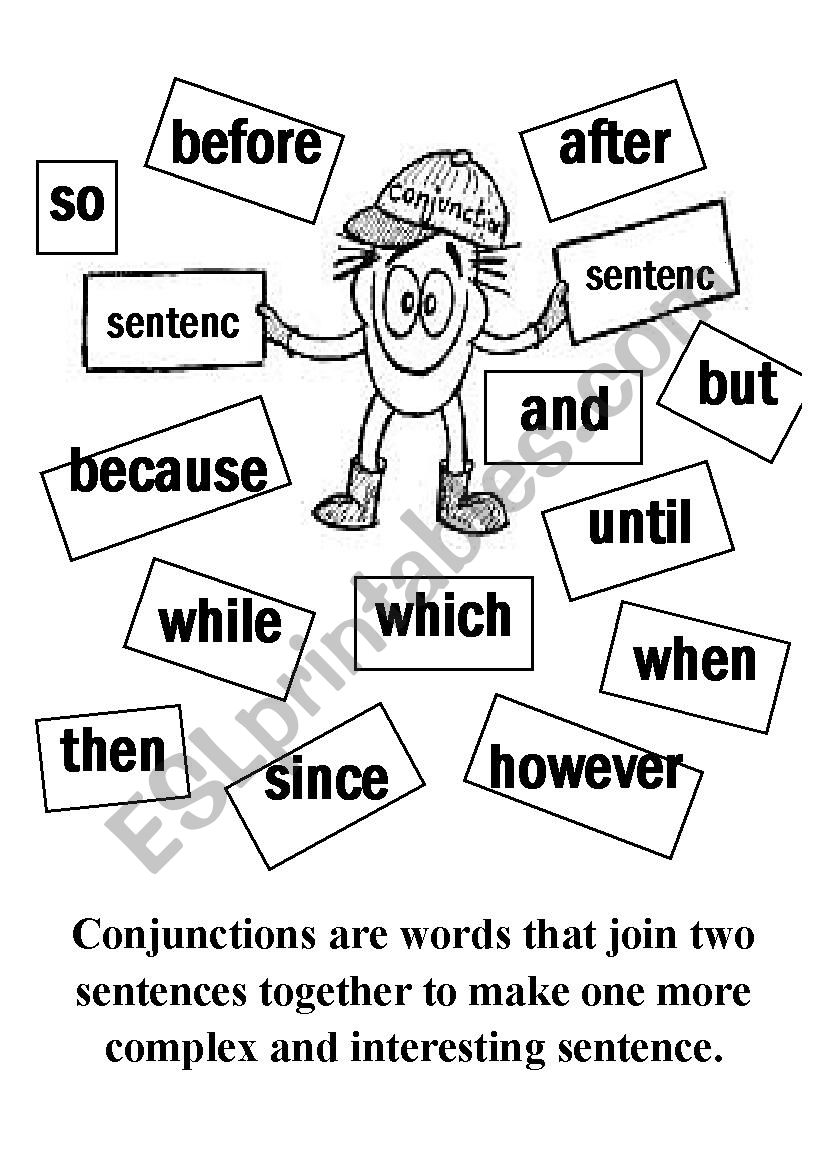 Conjunction Examples worksheet