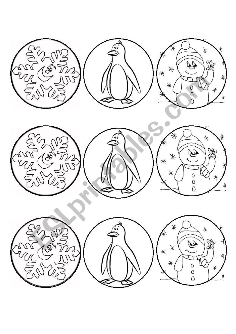 WINTER ACTIVITY CRAFT worksheet