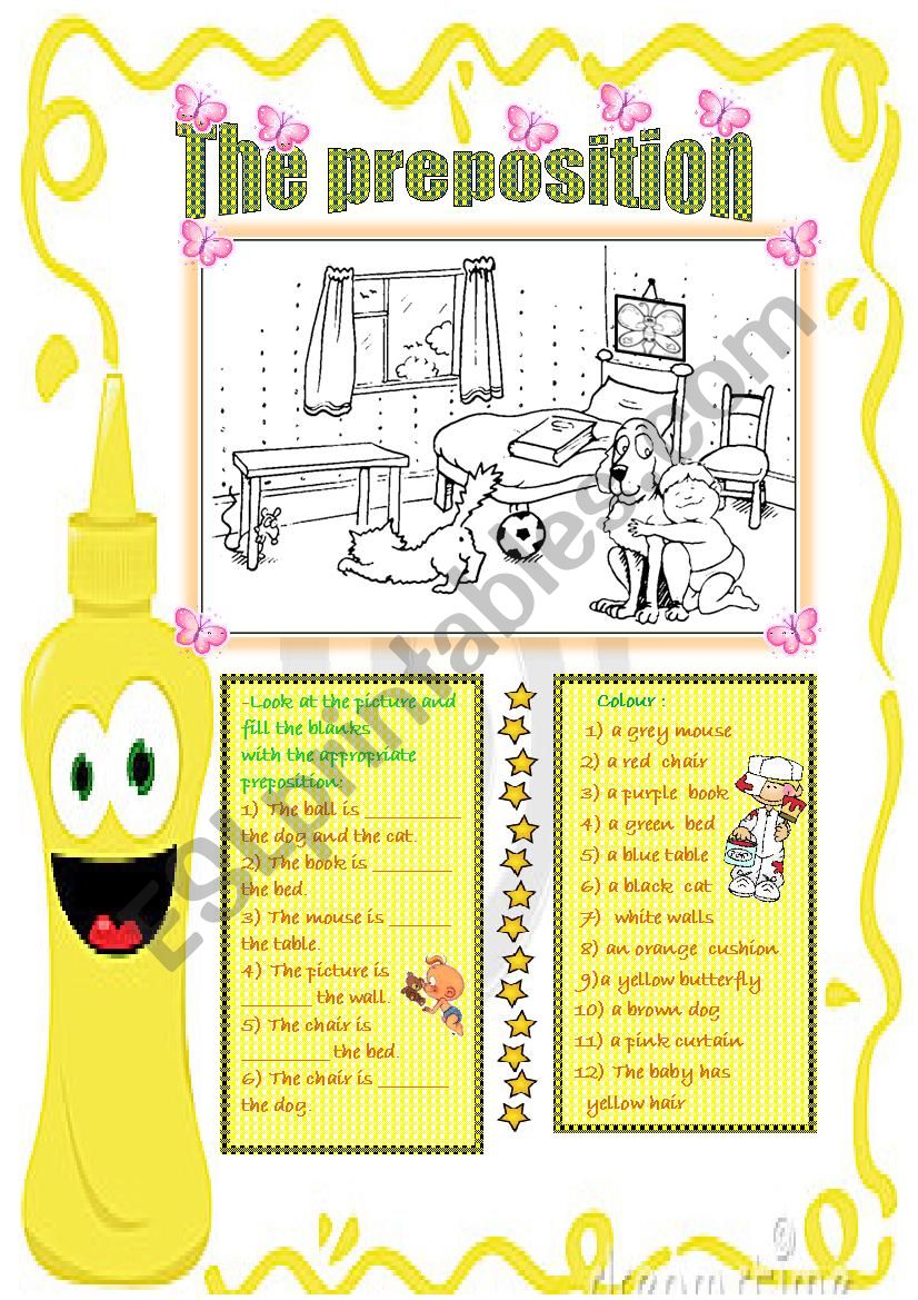 prepositions worksheet