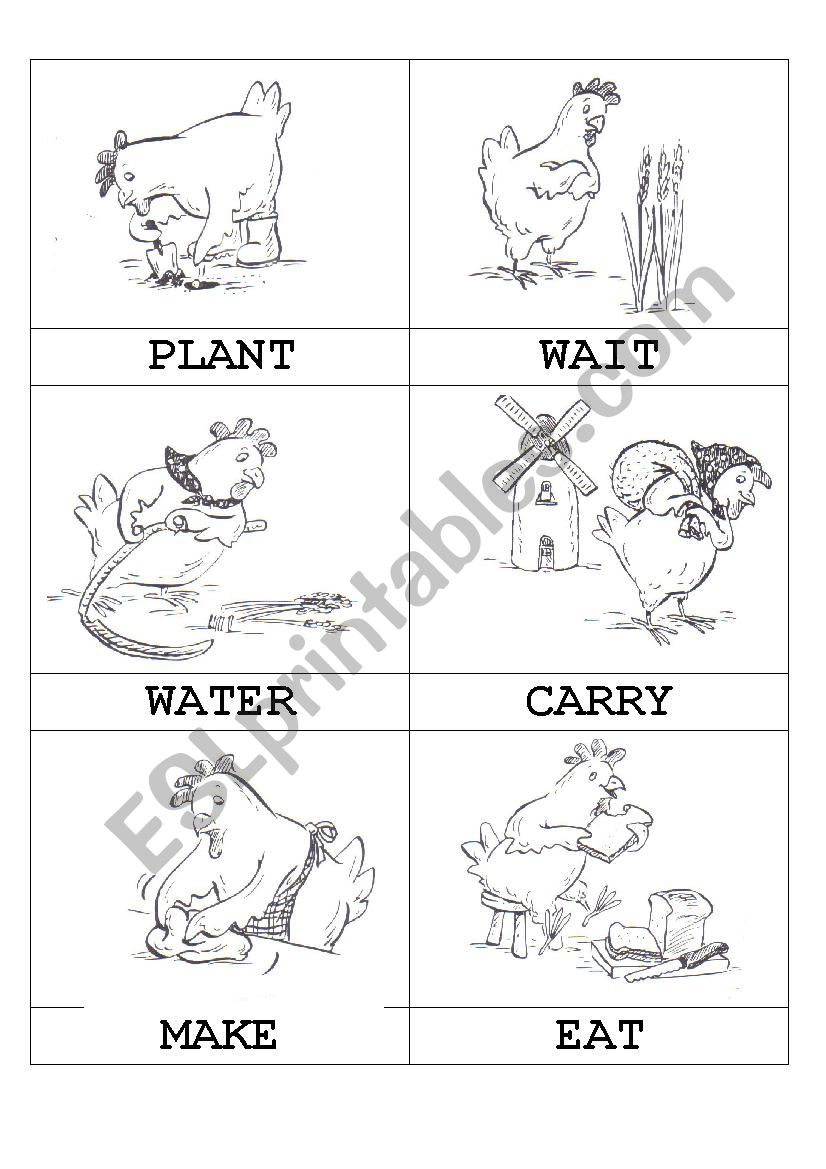 Little Red Hen Worksheets