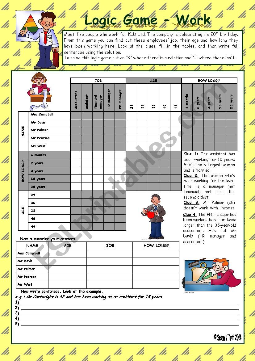 LOGIC GAME (59TH) - WORK * WITH KEY