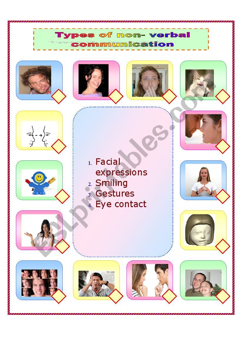 Non Verbal Communication ESL Worksheet By Monis08 Non Verbal Communication ESL Worksheet By Monis08