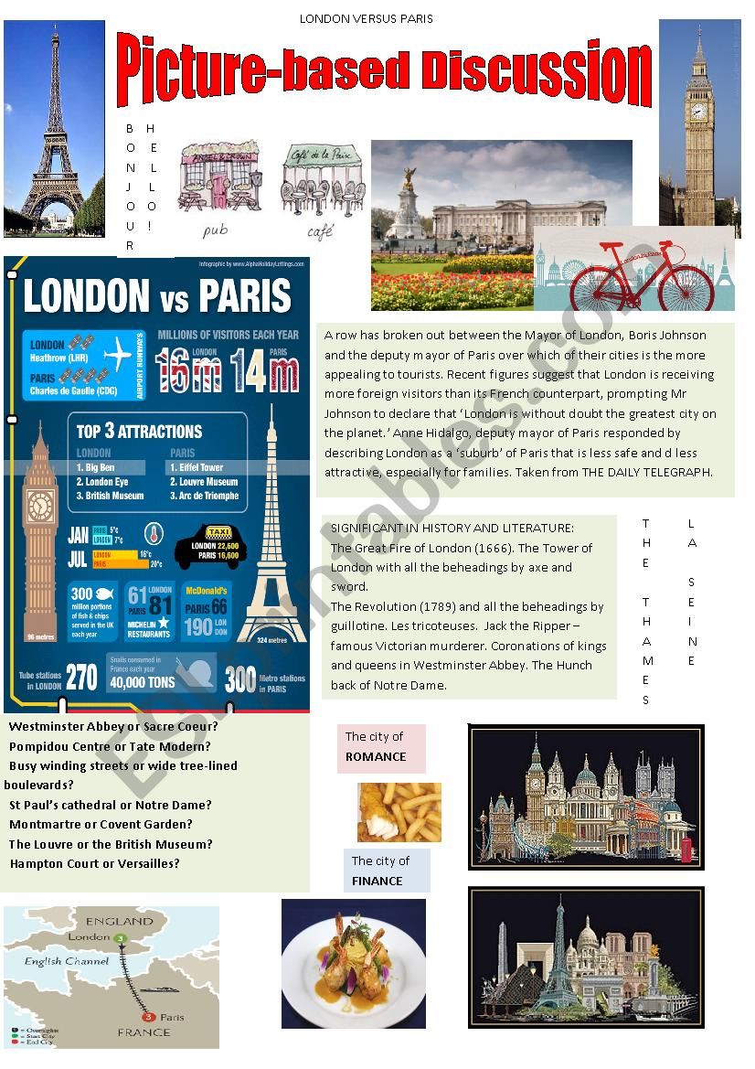 London or Paris? worksheet