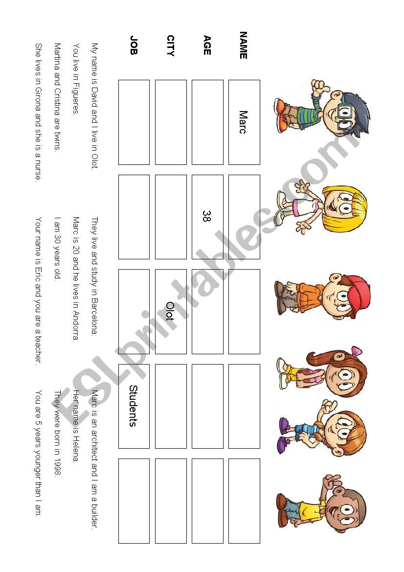 Personal pronouns worksheet