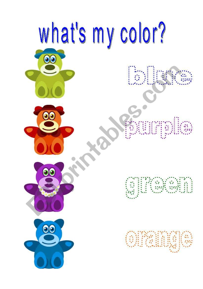 Colors worksheet