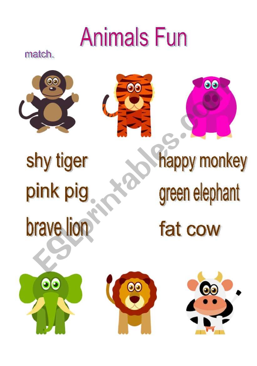 Animals Fun worksheet