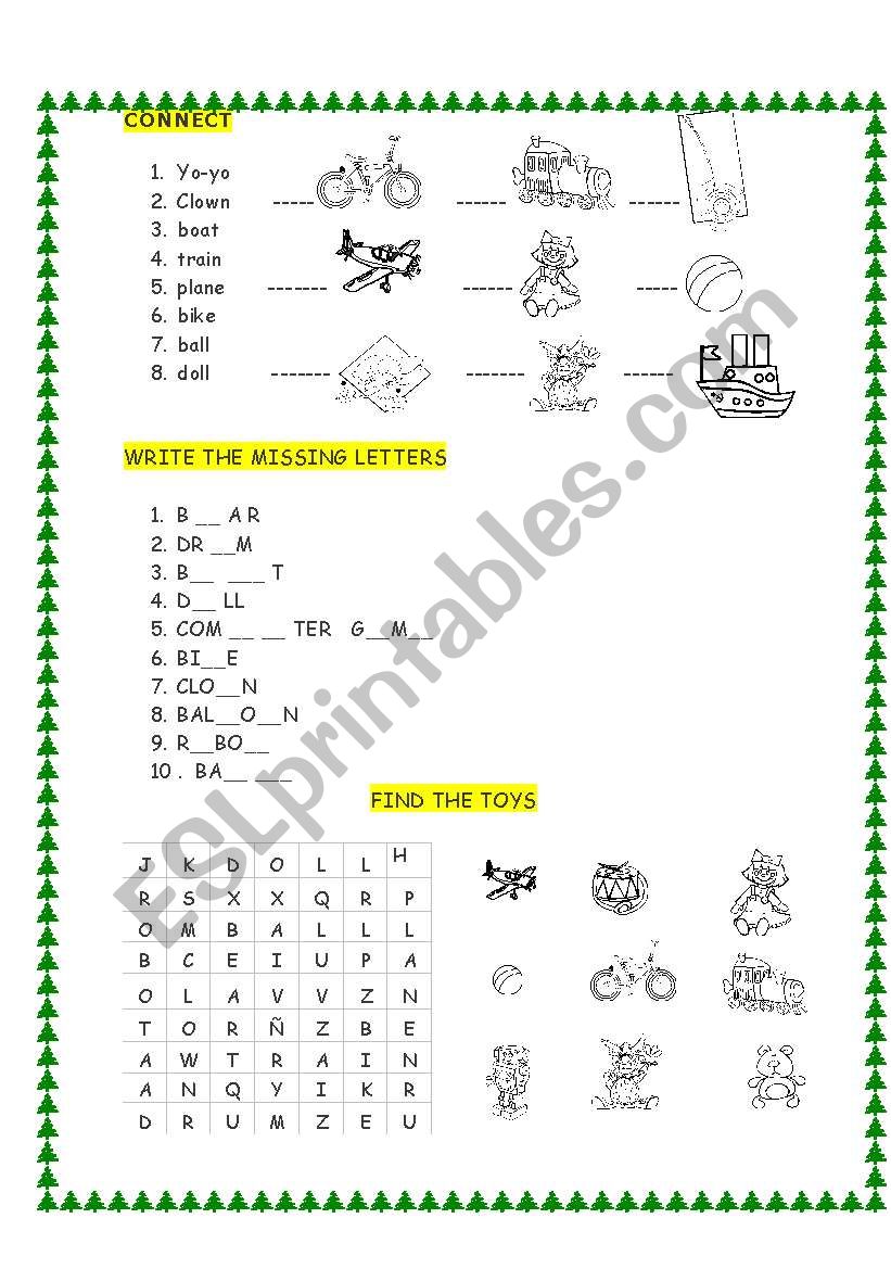 toys worksheet