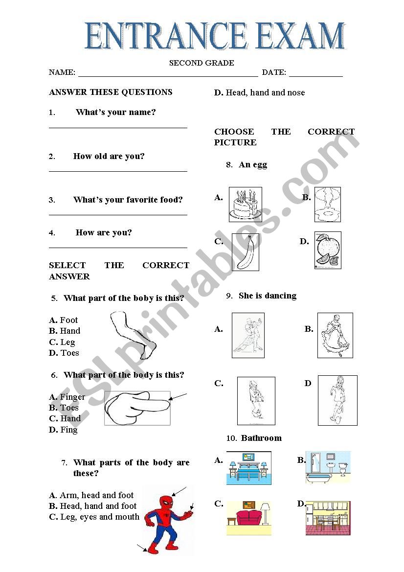 entrance-exam-esl-worksheet-by-deporcali