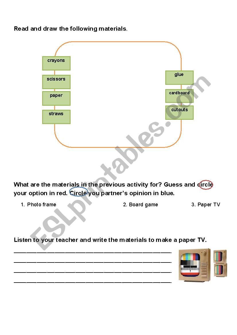 Instructions to make a project