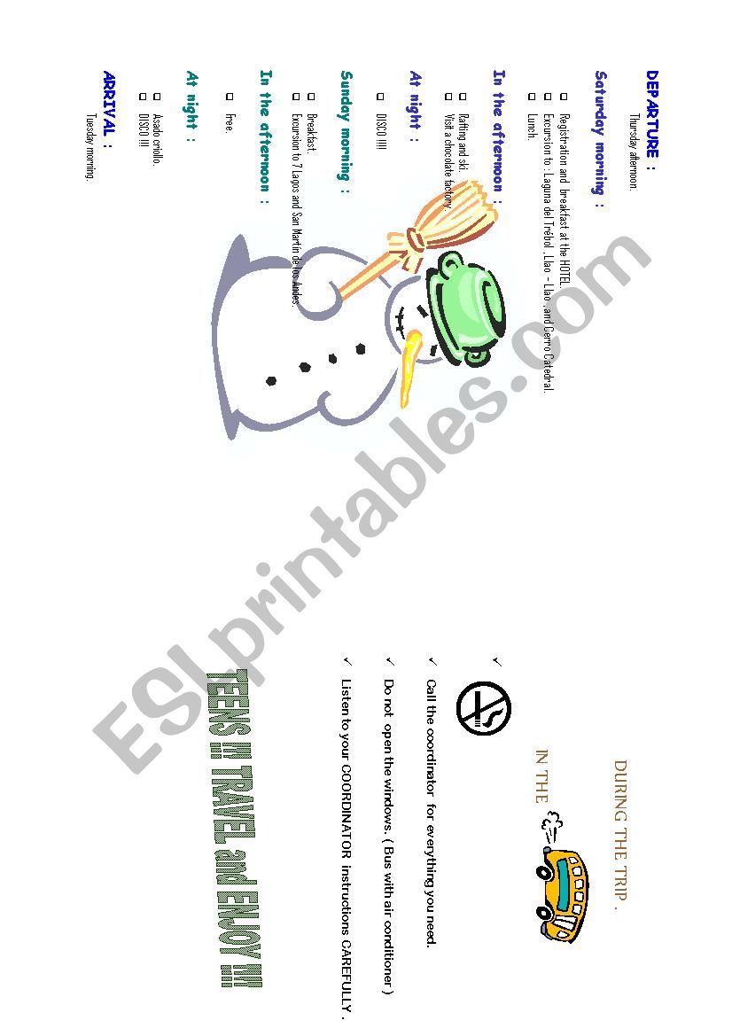 bariloche BROCHURE worksheet