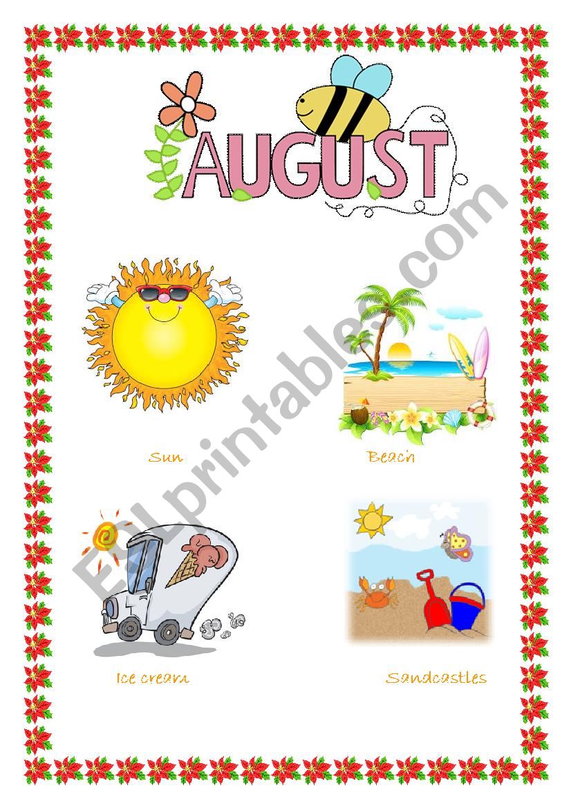 August worksheet